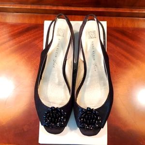 Anne Klein Aklarna Slingback 9.5 M Open Toe Sandal